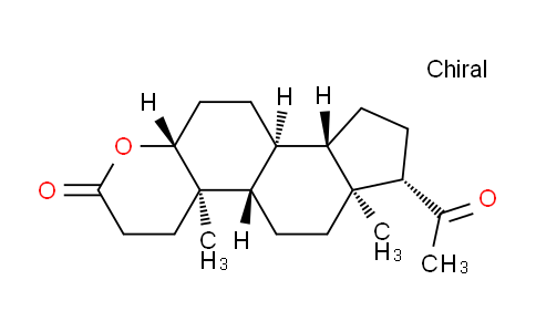 CAS No. 20237-54-1, (4AR,4bS,6aS,7S,9aS,9bS,11aR)-7-acetyl-4a,6a-dimethyltetradecahydroindeno[5,4-f]chromen-2(3H)-one
