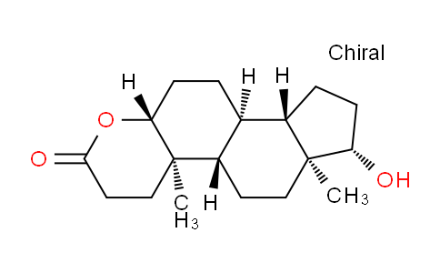 CAS No. 19587-01-0, (4AR,4bS,6aS,7S,9aS,9bS,11aR)-7-hydroxy-4a,6a-dimethyltetradecahydroindeno[5,4-f]chromen-2(3H)-one