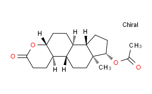 CAS No. 6198-13-6, (4AR,4bS,6aS,7S,9aS,9bR,11aR)-6a-methyl-2-oxohexadecahydroindeno[5,4-f]chromen-7-yl acetate