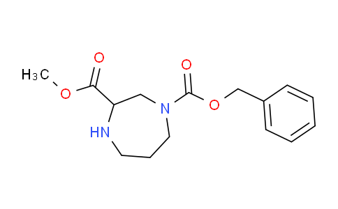 CAS No. 1332574-95-4, 1-Benzyl 3-methyl 1,4-diazepane-1,3-dicarboxylate