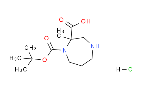 CAS No. 1824293-24-4, 1-(tert-Butoxycarbonyl)-2-methyl-1,4-diazepane-2-carboxylic acid hydrochloride