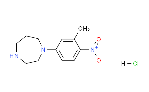 CAS No. 1172064-06-0, 1-(3-Methyl-4-nitrophenyl)-1,4-diazepane hydrochloride