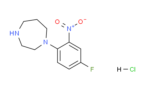 CAS No. 1185298-75-2, 1-(4-Fluoro-2-nitrophenyl)-1,4-diazepane hydrochloride