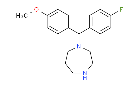 CAS No. 503807-20-3, 1-((4-Fluorophenyl)(4-methoxyphenyl)methyl)-1,4-diazepane