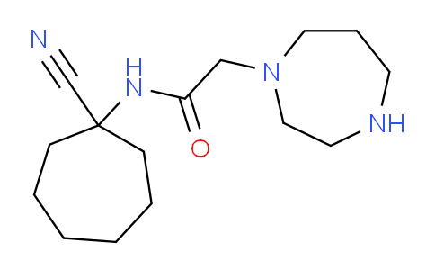 CAS No. 946386-60-3, N-(1-Cyanocycloheptyl)-2-(1,4-diazepan-1-yl)acetamide