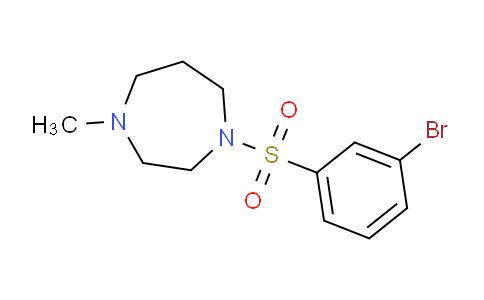 CAS No. 1183118-31-1, 1-((3-Bromophenyl)sulfonyl)-4-methyl-1,4-diazepane
