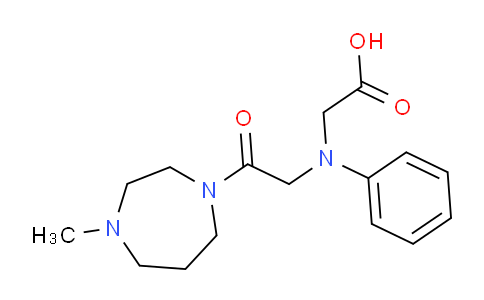 CAS No. 1142212-05-2, 2-((2-(4-Methyl-1,4-diazepan-1-yl)-2-oxoethyl)(phenyl)amino)acetic acid