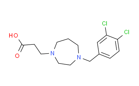CAS No. 1227955-30-7, 3-(4-(3,4-Dichlorobenzyl)-1,4-diazepan-1-yl)propanoic acid