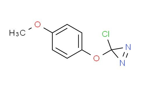 CAS No. 651306-42-2, 3-Chloro-3-(4-methoxyphenoxy)-3H-diazirine
