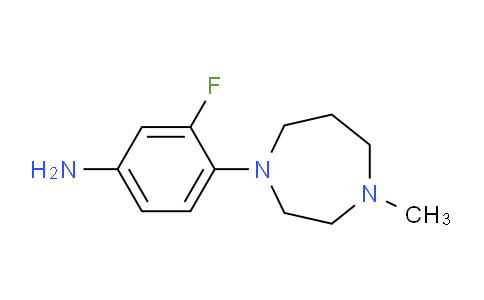 CAS No. 873537-30-5, 3-Fluoro-4-(4-methyl-1,4-diazepan-1-yl)aniline