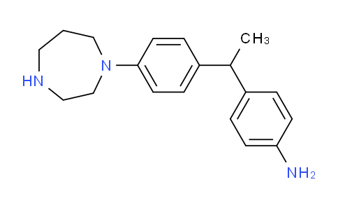 CAS No. 106027-37-6, 4-(1-(4-(1,4-Diazepan-1-yl)phenyl)ethyl)aniline
