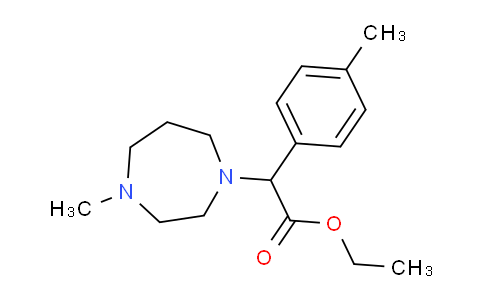 CAS No. 7550-11-0, Ethyl 2-(4-methyl-1,4-diazepan-1-yl)-2-(p-tolyl)acetate