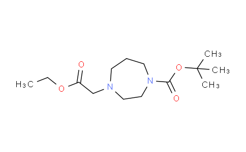 CAS No. 1174673-77-8, tert-butyl 4-(2-ethoxy-2-oxoethyl)-1,4-diazepane-1-carboxylate