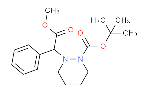 CAS No. 952183-18-5, tert-Butyl 2-(2-methoxy-2-oxo-1-phenylethyl)tetrahydropyridazine-1(2H)-carboxylate
