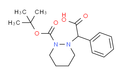 CAS No. 952183-20-9, 2-(2-(tert-Butoxycarbonyl)tetrahydropyridazin-1(2H)-yl)-2-phenylacetic acid