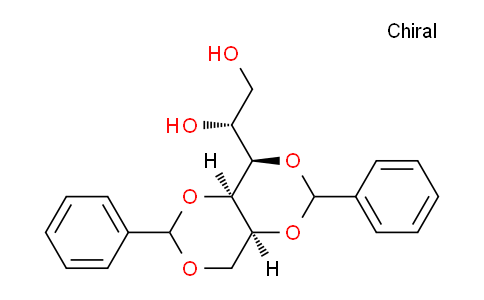 CAS No. 19046-64-1, (1R)-1-((4R,4aR,8aS)-2,6-diphenyltetrahydro-[1,3]dioxino[5,4-d][1,3]dioxin-4-yl)ethane-1,2-diol