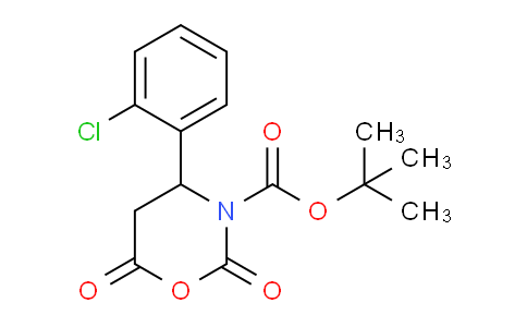 CAS No. 886362-57-8, tert-Butyl 4-(2-chlorophenyl)-2,6-dioxo-1,3-oxazinane-3-carboxylate