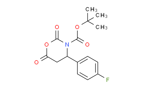 CAS No. 886362-60-3, tert-Butyl 4-(4-fluorophenyl)-2,6-dioxo-1,3-oxazinane-3-carboxylate