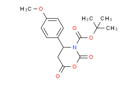 CAS No. 886362-61-4, tert-Butyl 4-(4-methoxyphenyl)-2,6-dioxo-1,3-oxazinane-3-carboxylate