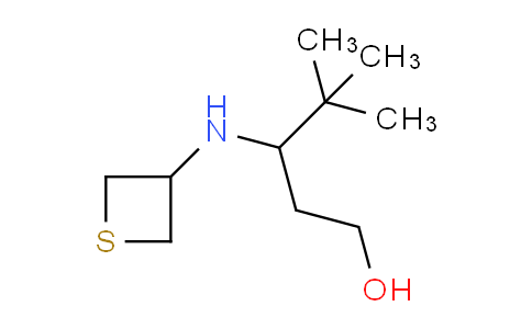 CAS No. 1864672-51-4, 4,4-dimethyl-3-[(thietan-3-yl)amino]pentan-1-ol