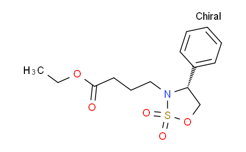CAS No. 2409132-55-2, 1,2,3-Oxathiazolidine-3-butanoic acid, 4-phenyl-, ethyl ester, 2,2-dioxide, (4R)-