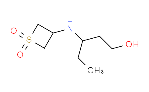 CAS No. 1855754-70-9, 3-[(1-hydroxypentan-3-yl)amino]-1λ⁶-thietane-1,1-dione