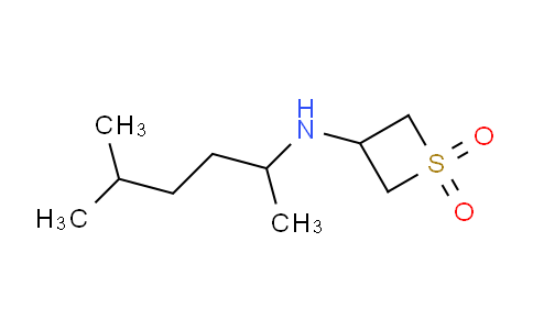 CAS No. 1851900-80-5, 3-[(5-methylhexan-2-yl)amino]-1λ⁶-thietane-1,1-dione