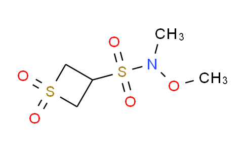 CAS No. 1862879-36-4, N-methoxy-N-methyl-1,1-dioxo-1λ⁶-thietane-3-sulfonamide