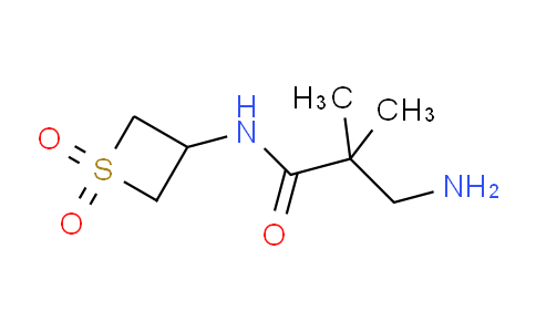 CAS No. 1859780-26-9, 3-amino-N-(1,1-dioxo-1λ⁶-thietan-3-yl)-2,2-dimethylpropanamide