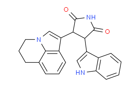 CAS No. 1239986-50-5, 3-(5,6-Dihydro-4H-pyrrolo[3,2,1-ij]quinolin-1-yl)-4-(1H-indol-3-yl)-pyrrolidine-2,5-dione