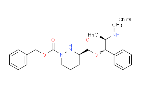CAS No. 72173-00-3, (1S,2R)-2-(Methylamino)-1-phenylpropan-1-ol (R)-1-((benzyloxy)carbonyl)hexahydropyridazine-3-carboxylate