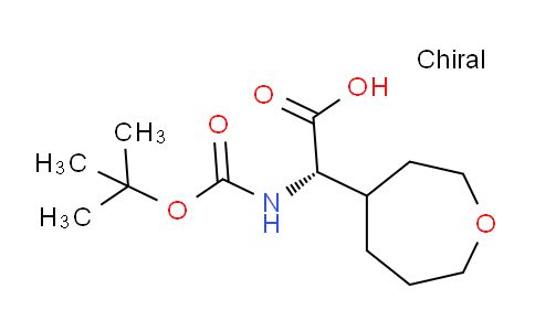 CAS No. 1436872-36-4, (2S)-2-{[(tert-butoxy)carbonyl]amino}-2-(oxepan-4-yl)acetic acid