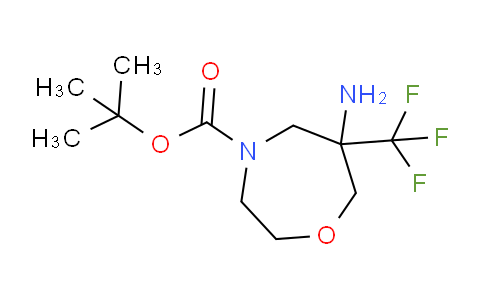 CAS No. 2306270-23-3, tert-butyl 6-amino-6-(trifluoromethyl)-1,4-oxazepane-4-carboxylate