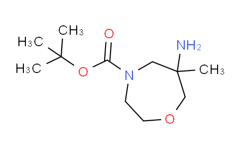CAS No. 2306265-25-6, tert-butyl 6-amino-6-methyl-1,4-oxazepane-4-carboxylate