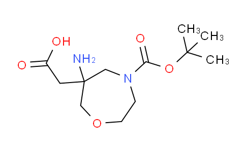 CAS No. 2302335-13-1, 2-(6-amino-4-tert-butoxycarbonyl-1,4-oxazepan-6-yl)acetic acid