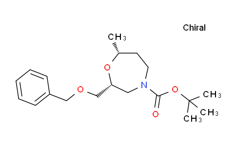 CAS No. 1700610-87-2, tert-butyl (2R,7R)-2-[(benzyloxy)methyl]-7-methyl-1,4-oxazepane-4-carboxylate