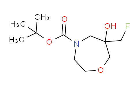 CAS No. 1801455-03-7, tert-butyl 6-(fluoromethyl)-6-hydroxy-1,4-oxazepane-4-carboxylate