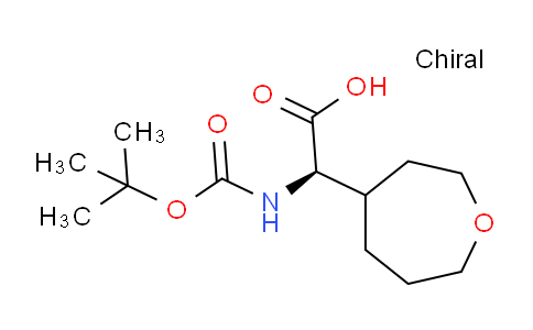 CAS No. 1440802-78-7, (2R)-2-{[(tert-butoxy)carbonyl]amino}-2-(oxepan-4-yl)acetic acid