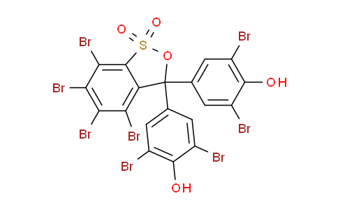 CAS No. 4430-25-5, 4,5,6,7-Tetrabromo-3,3-bis(3,5-dibromo-4-hydroxy-phenyl)-3H-benzo[c][1,2]oxathiole 1,1-dioxide