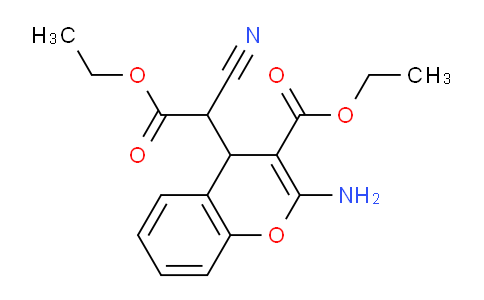 CAS No. 144490-25-5, Ethyl 2-amino-4-(1-cyano-2-ethoxy-2-oxoethyl)-4H-chromene-3-carboxylate