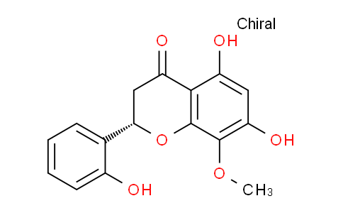 CAS No. 112408-71-6, (S)-5,7-dihydroxy-2-(2-hydroxyphenyl)-8-methoxychroman-4-one