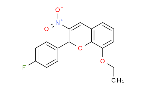 CAS No. 883046-50-2, 8-ethoxy-2-(4-fluorophenyl)-3-nitro-2H-chromene