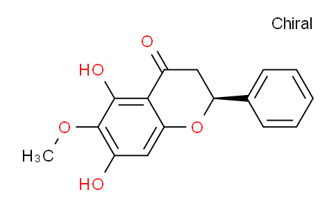 CAS No. 18956-18-8, (S)-5,7-dihydroxy-6-methoxy-2-phenylchroman-4-one