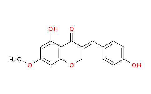 CAS No. 259653-54-8, 5-Hydroxy-7-Methoxy-3-(4-Hydroxybenzylidene)chroman-4-One