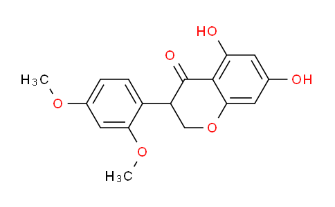 CAS No. 482-01-9, 3-(2,4-dimethoxyphenyl)-5,7-dihydroxychroman-4-one