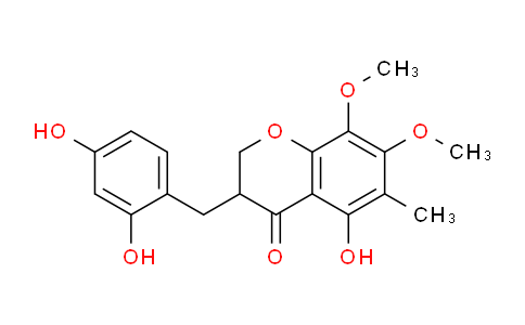 CAS No. 149180-48-3, 3-(2,4-Dihydroxybenzyl)-5-hydroxy-7,8-dimethoxy-6-methylchroman-4-one
