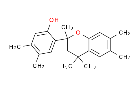 CAS No. 102346-13-4, 4,5-Dimethyl-2-(2,4,4,6,7-pentamethylchroman-2-yl)phenol