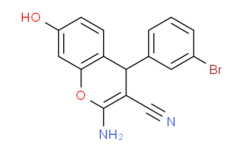 CAS No. 302904-15-0, 2-Amino-4-(3-bromophenyl)-7-hydroxy-4H-chromene-3-carbonitrile