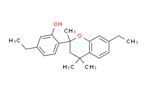 CAS No. 106954-03-4, 5-Ethyl-2-(7-ethyl-2,4,4-trimethylchroman-2-yl)phenol