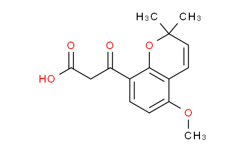 CAS No. 30265-59-9, 3-(5-Methoxy-2,2-dimethyl-2H-chromen-8-yl)-3-oxopropanoic acid